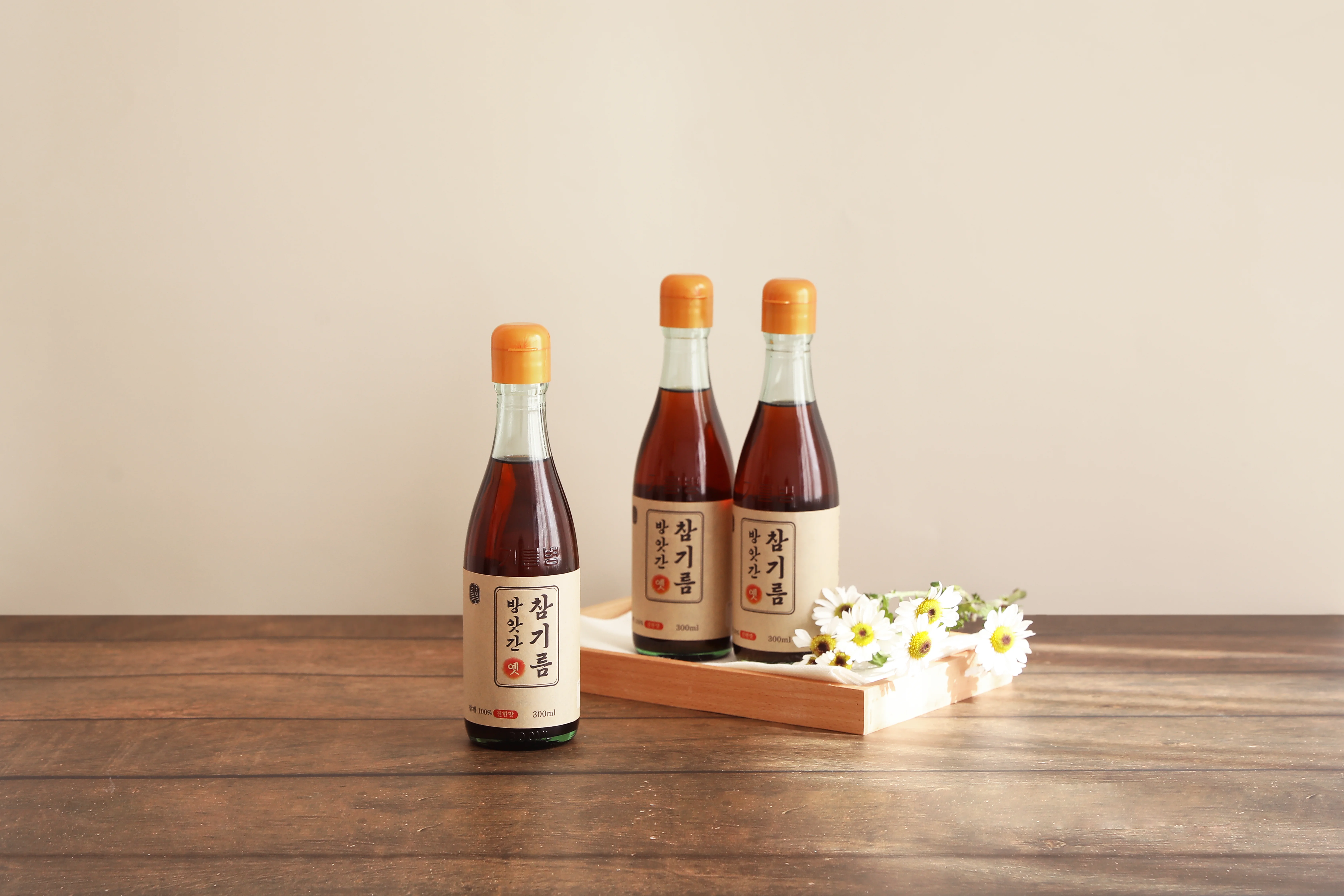 옛방앗간 참기름 300ml 제품 연출 사진